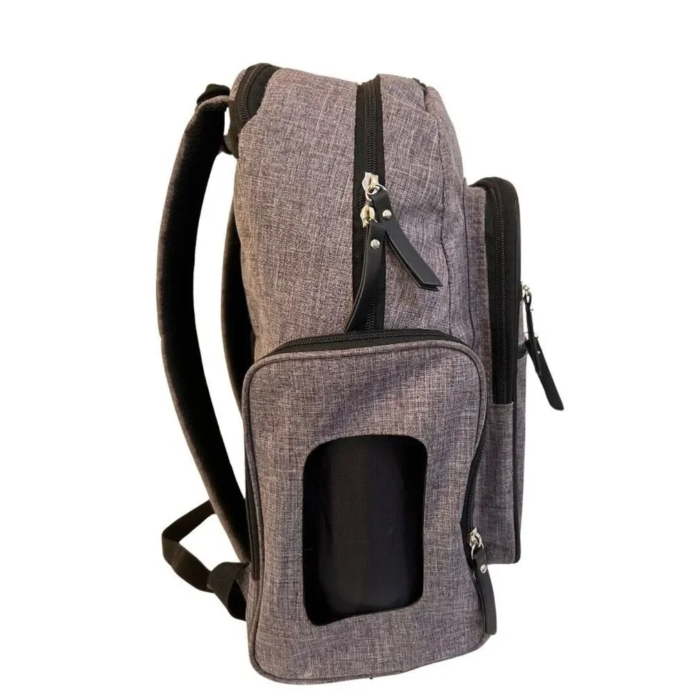 Diaper Bag Back‎ Pack BB Gear Adjustable Shoulder Straps & Handle Unisex Gray